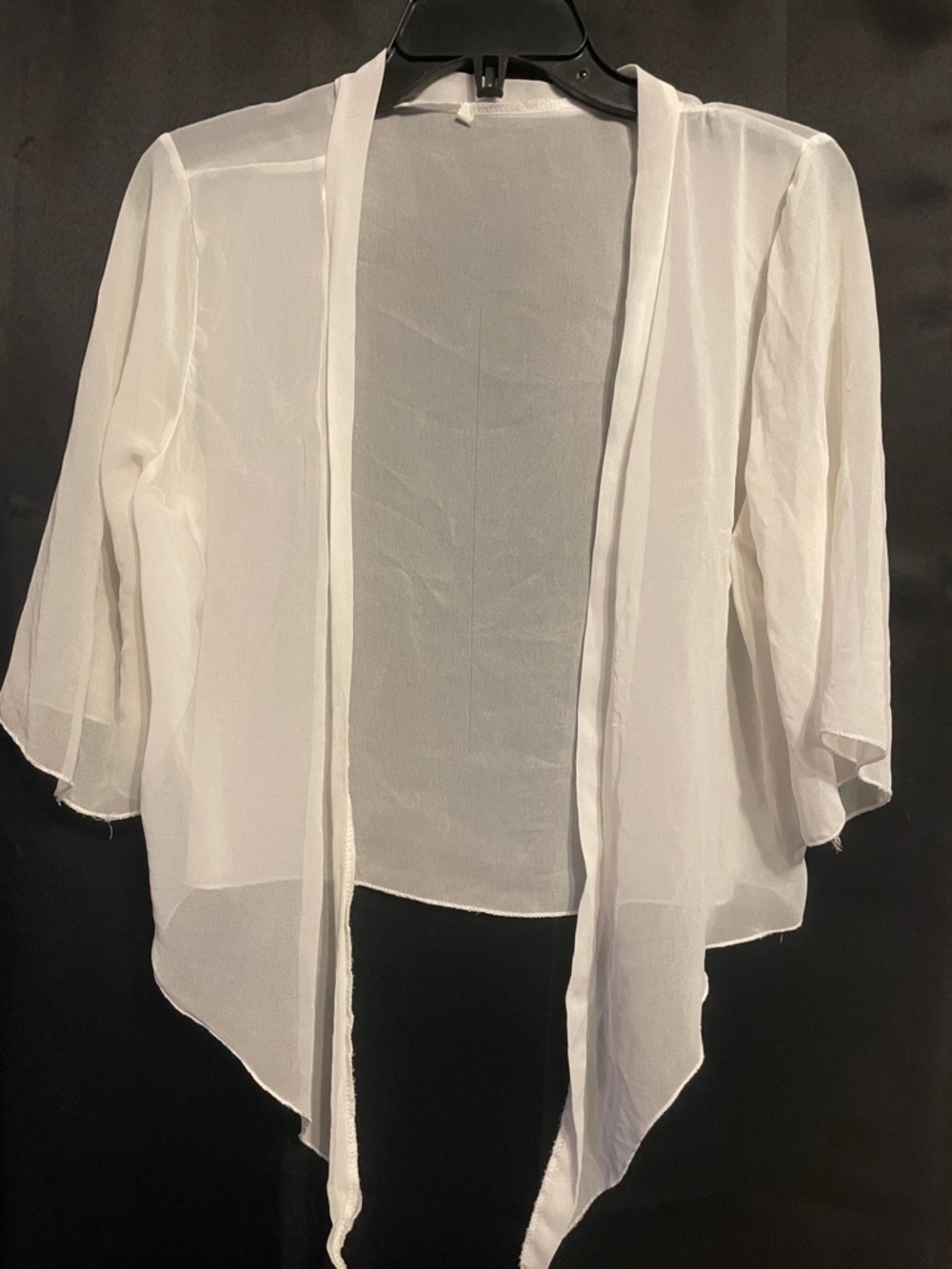 Sheer Open Front Cardigan